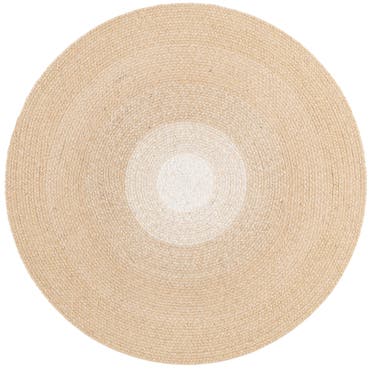  3' 1 x 3' 1  Hand Hand Braided Wool Round Rug