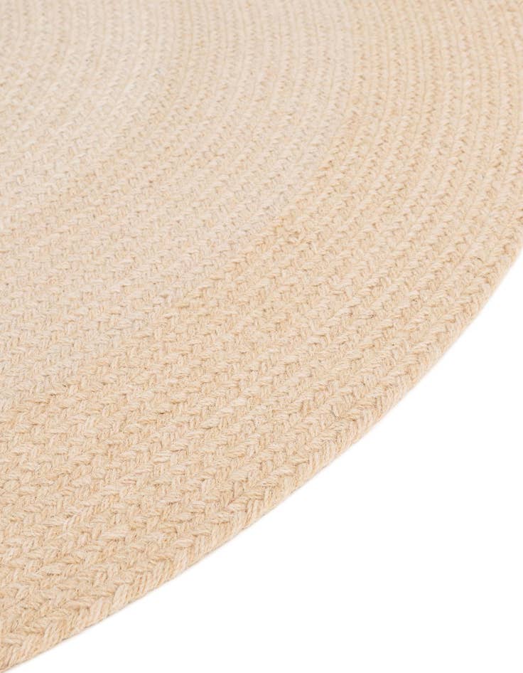 Detail image of  3' 1 x 3' 1  Hand Hand Braided Wool Round Rug