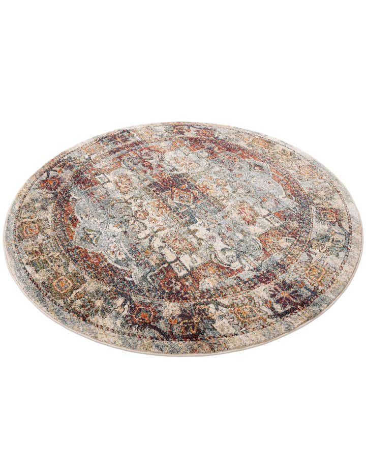 Ivory 6' x 6' Isabella Round Rug | Rugs.com
