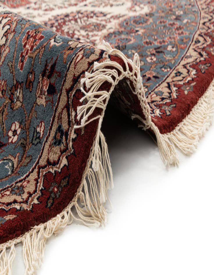 Detail image of  9' x 9' 1  Hand Knotted Jaipur Agra Wool Round Rug