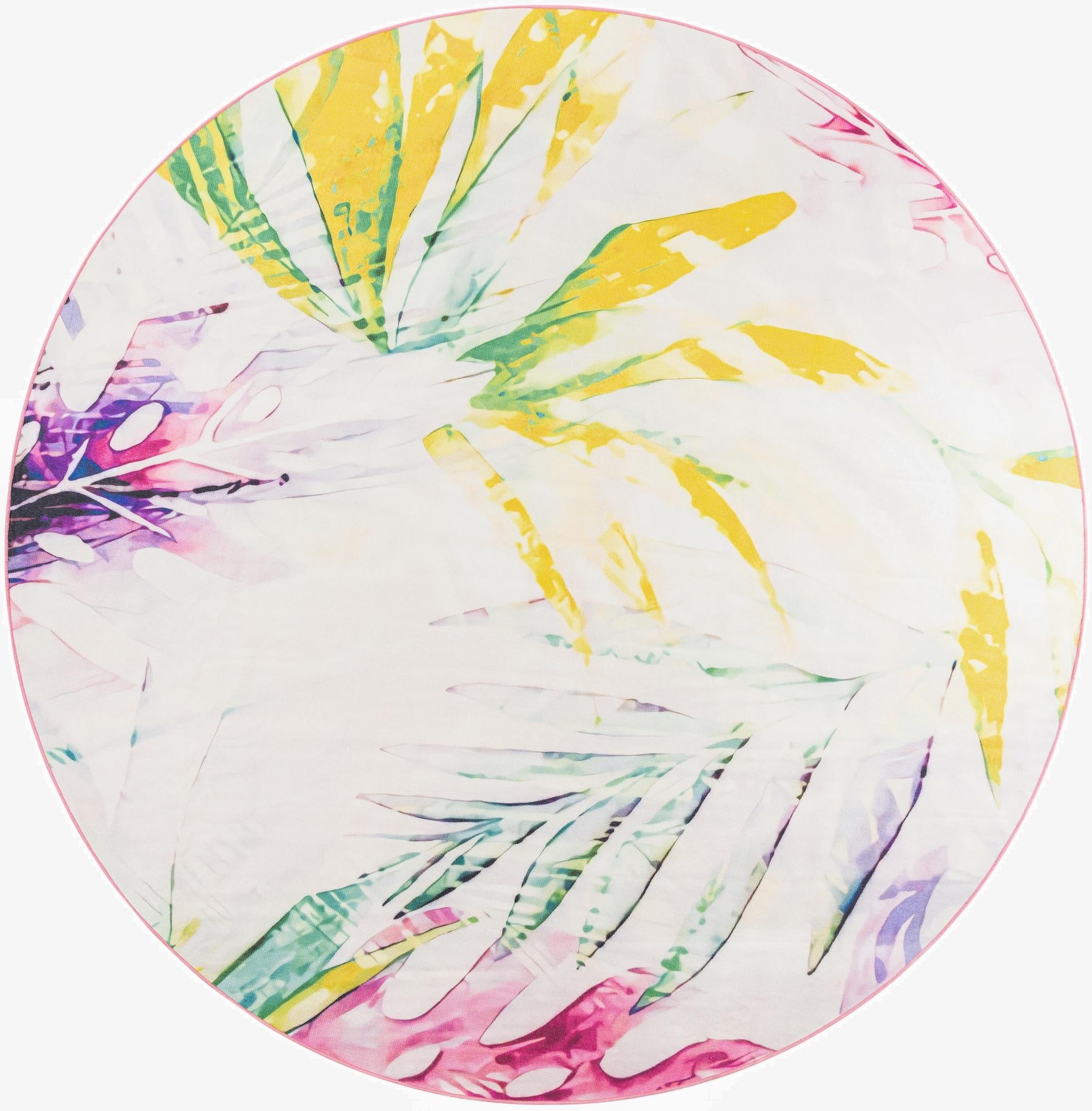  10' x 10'  Washable Jill Zarin Caribbean Indoor / Outdoor Round Rug