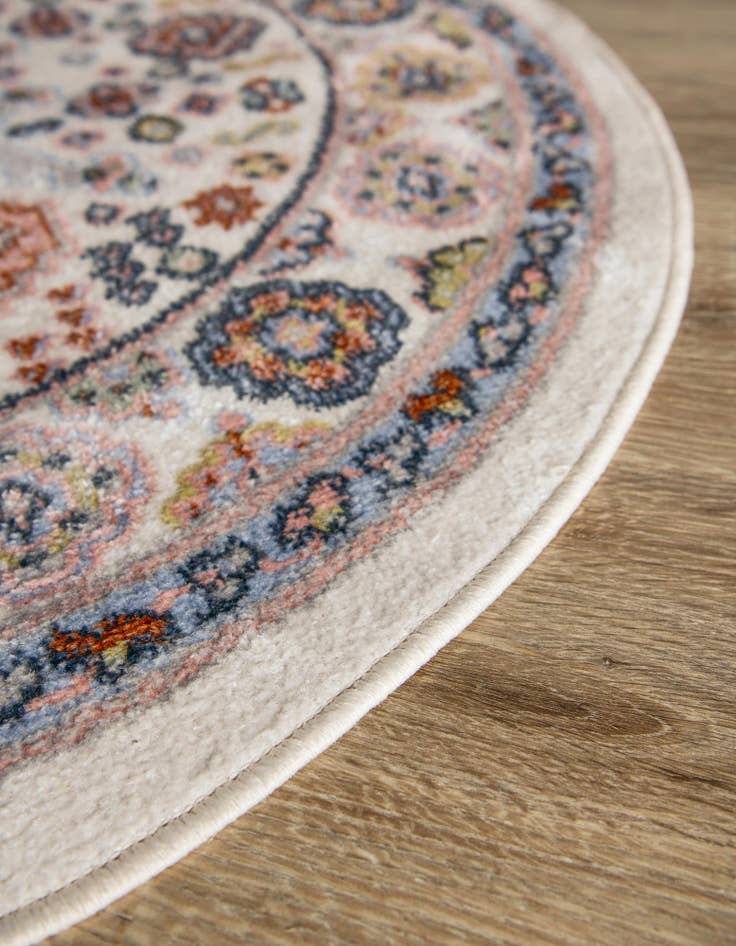 Detail image of 5' 3 x 5' 3 Kamala Washable Round Rug