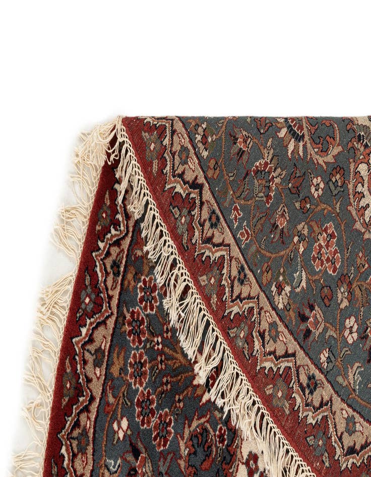 Detail image of  8' 10 x 8' 10  Hand Knotted Kashan Oriental Wool Round Rug