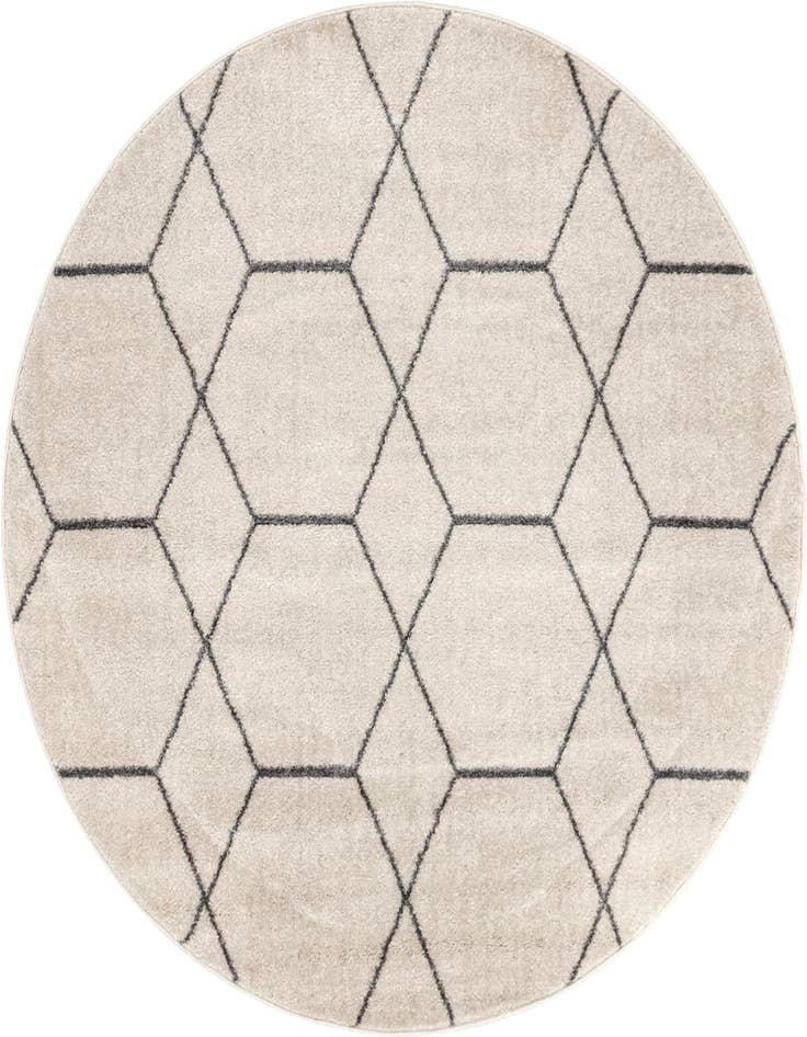 Detail image of  7' x 7' Lattice Frieze Round Rug