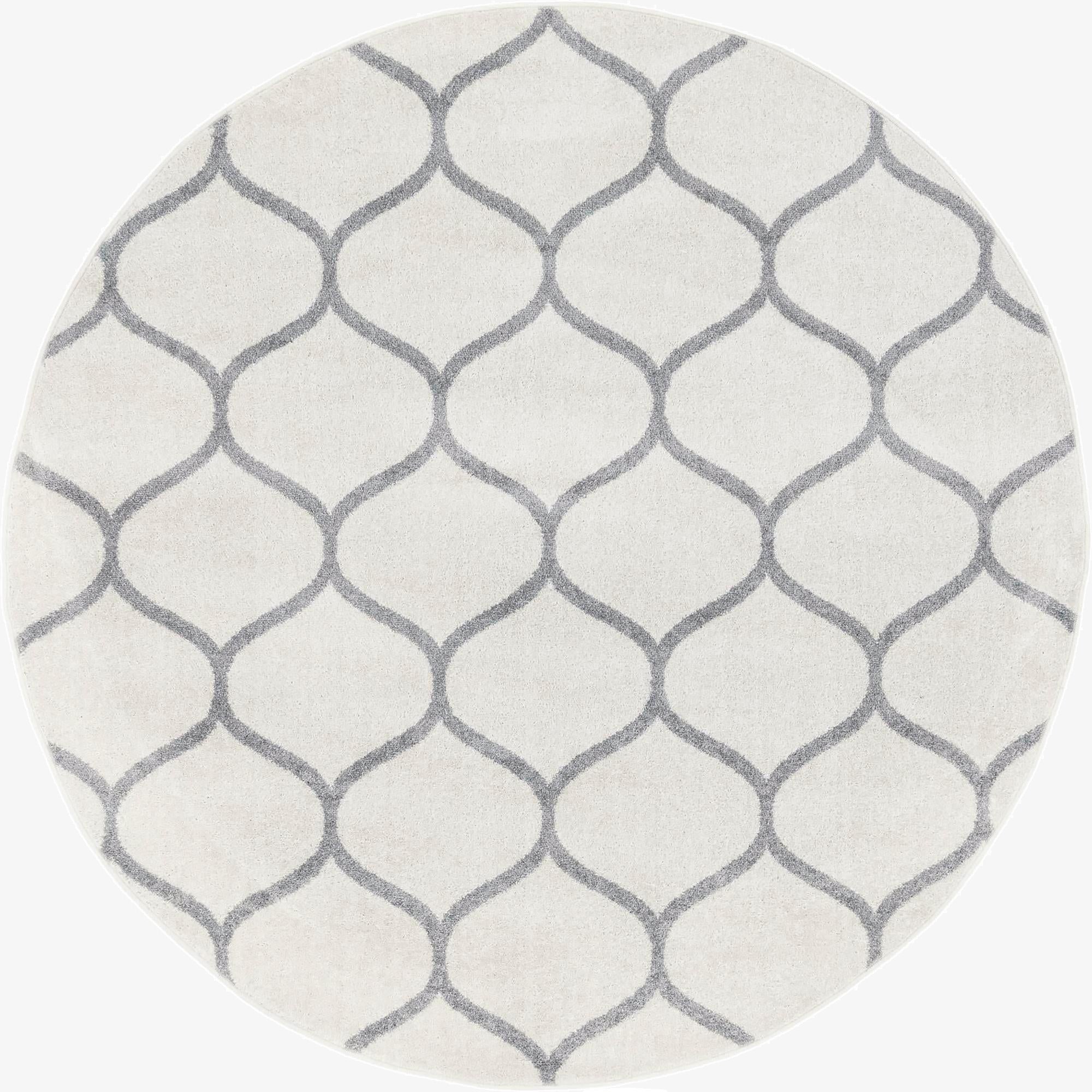  3' x 3' Lattice Frieze Round Rug