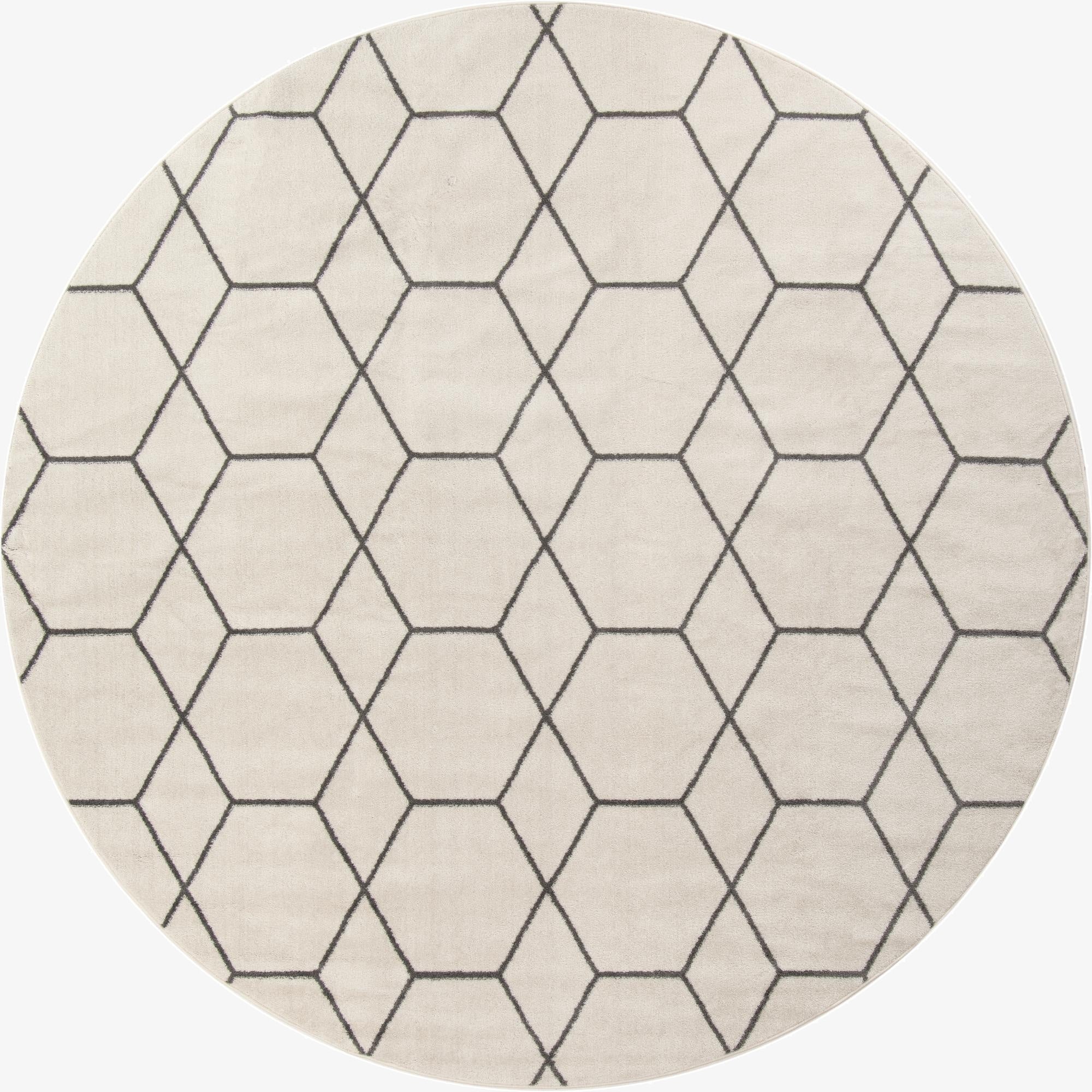  12' x 12' Lattice Frieze Round Rug