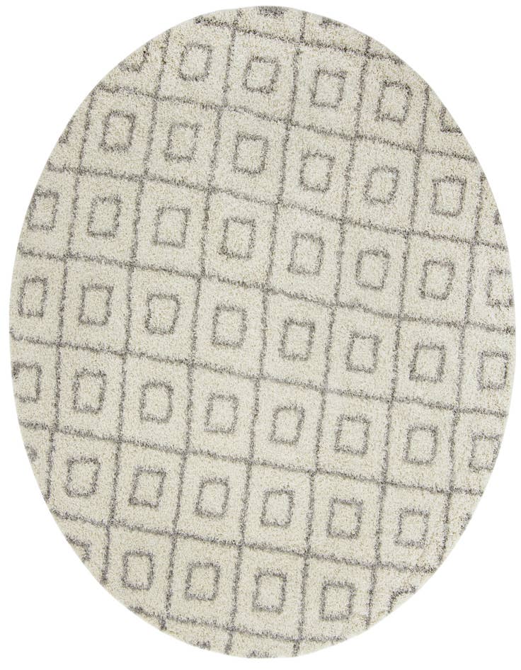 Detail image of  10' x 10' Lattice Shag Round Rug