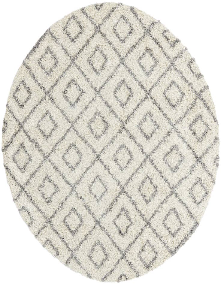 Detail image of  7' 10 x 7' 10 Lattice Shag Round Rug