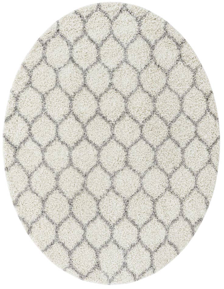 Detail image of  7' 10 x 7' 10 Lattice Shag Round Rug