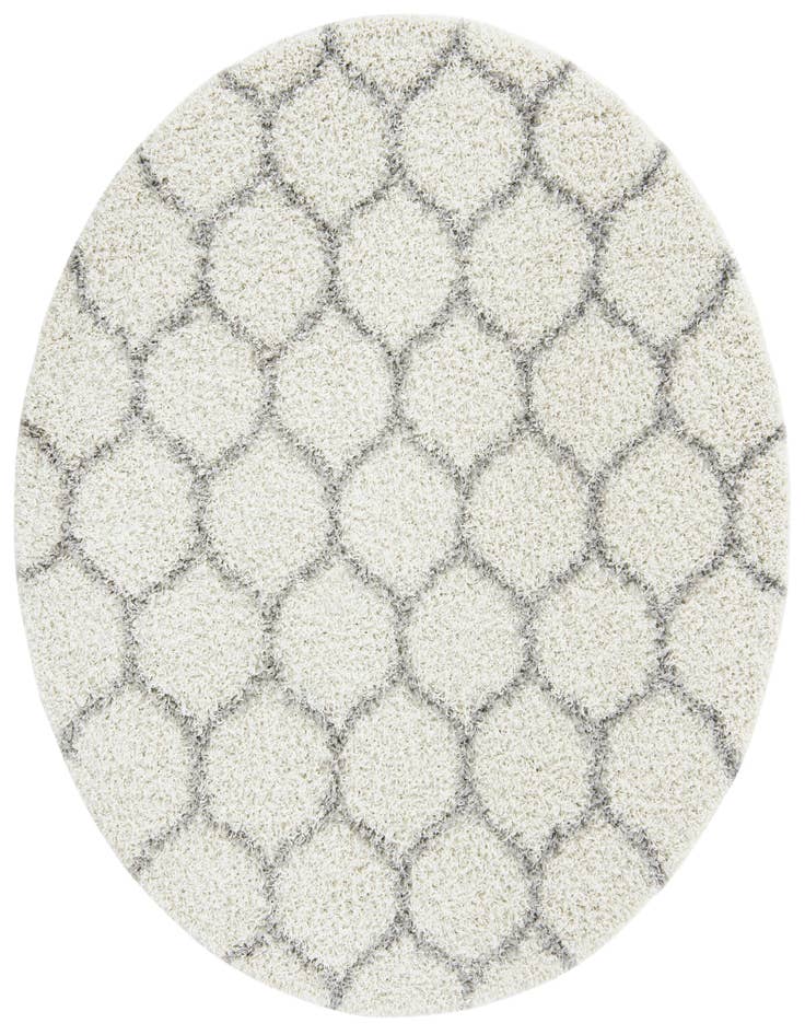 Detail image of  6' x 6' Lattice Shag Round Rug