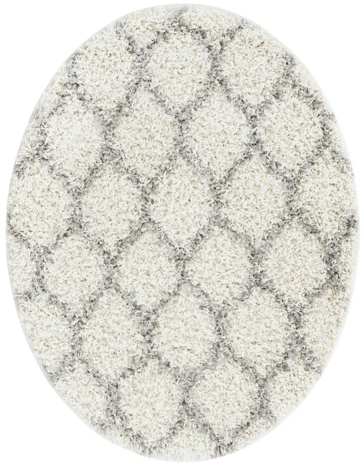 Detail image of  3' 3 x 3' 3 Lattice Shag Round Rug