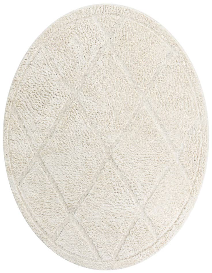 Detail image of  7' 10 x 7' 10 Lattice Shag Round Rug