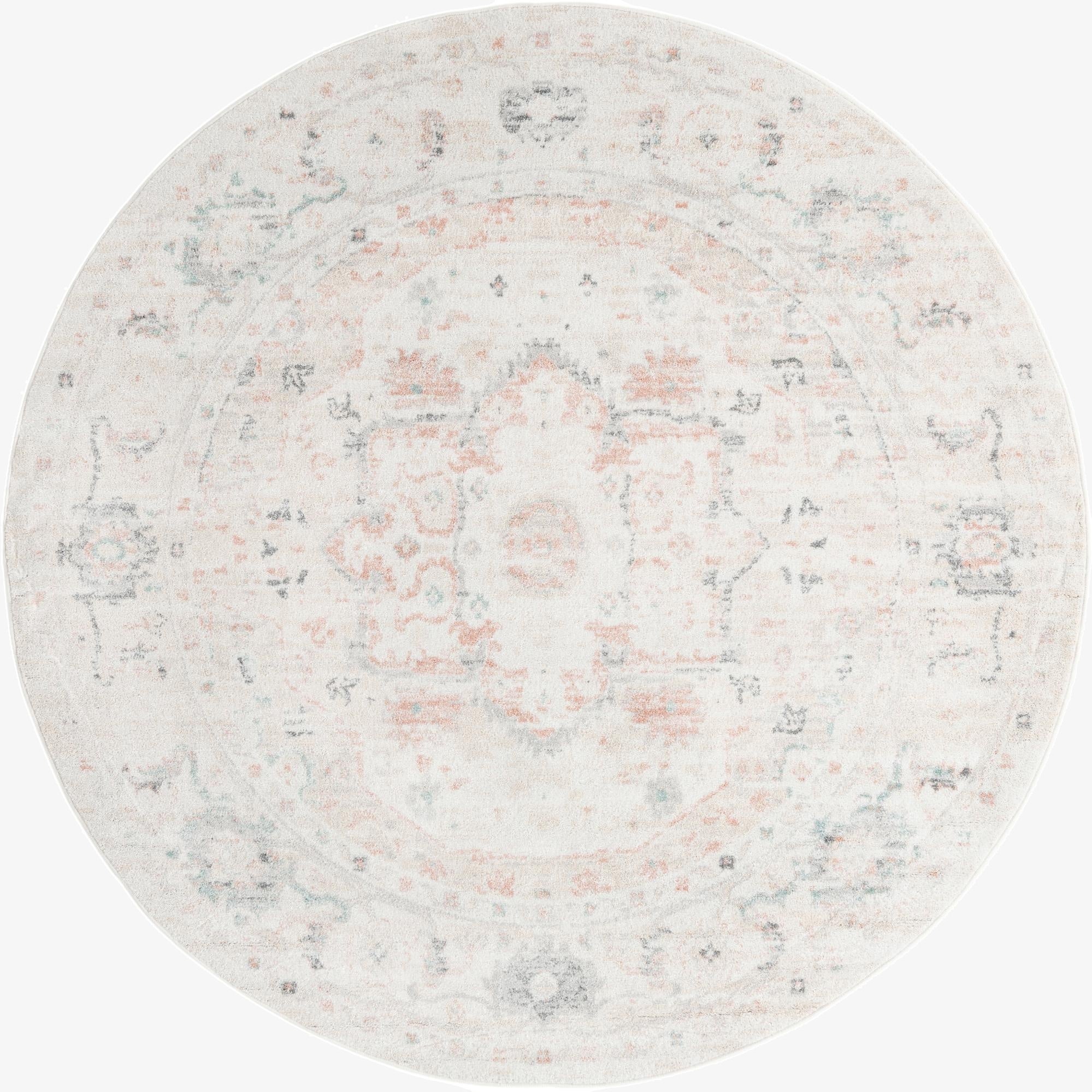  7' x 7' Madeline Vintage Round Rug