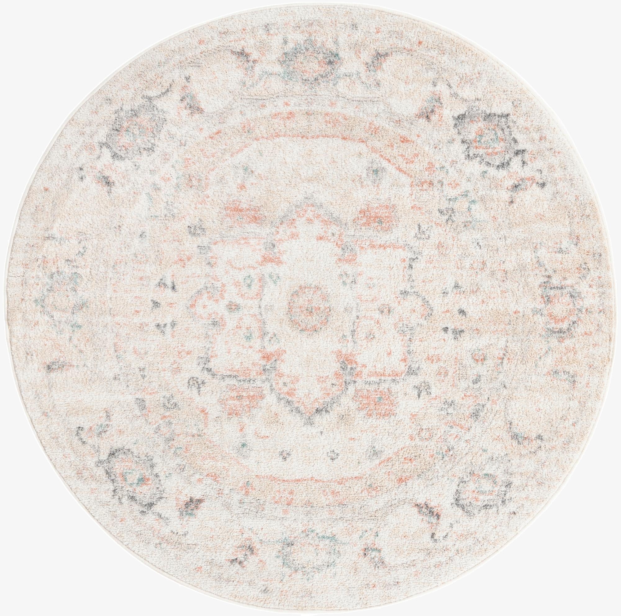  4' x 4' Madeline Vintage Round Rug