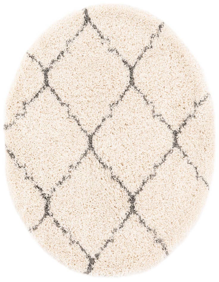 Detail image of  4' x 4' Moroccan Shag Round Rug