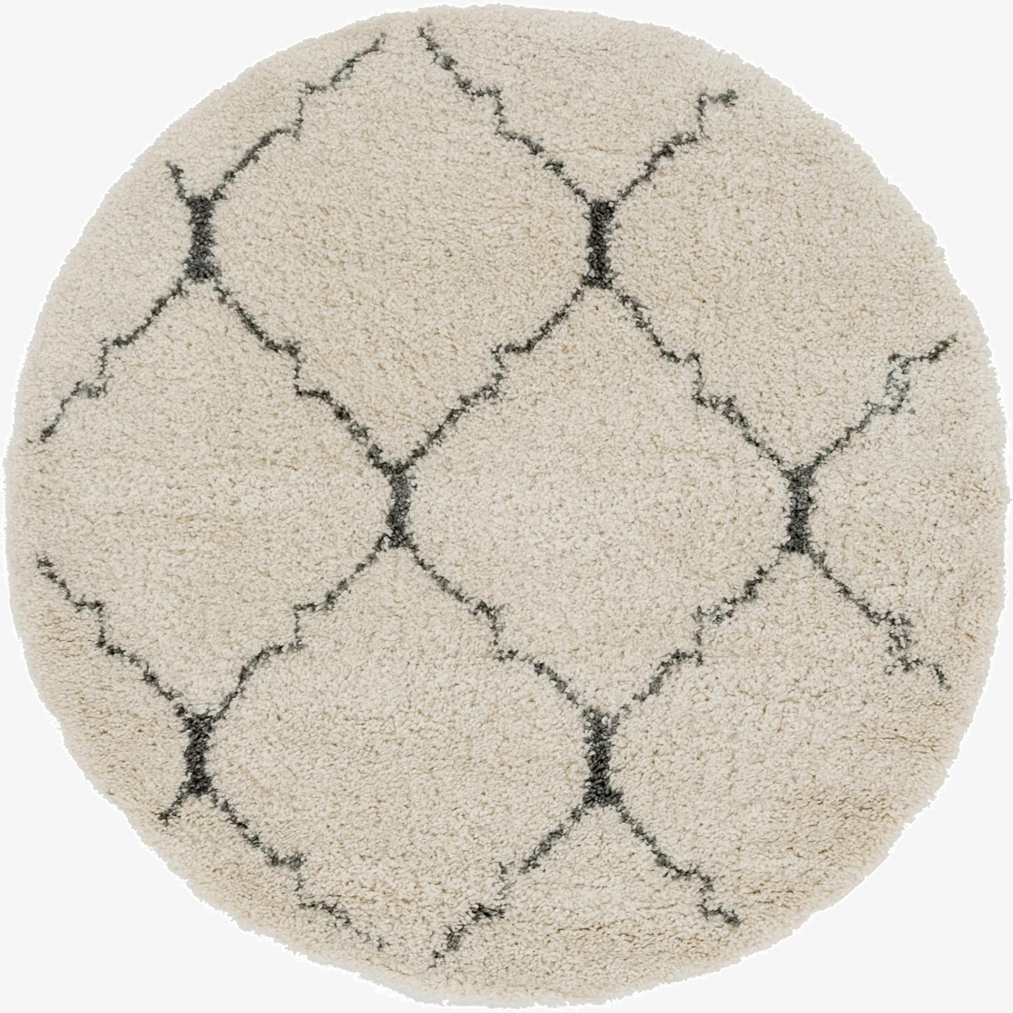  5' x 5' Moroccan Shag Round Rug