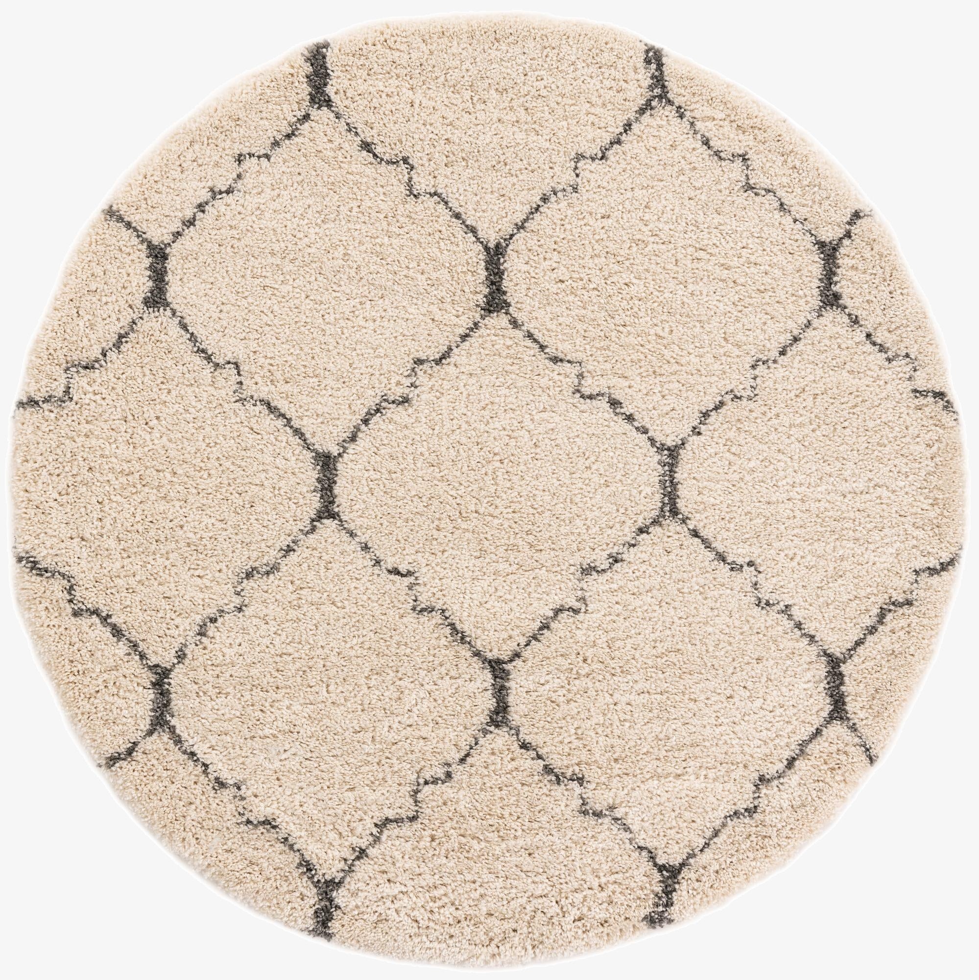  6' x 6' Moroccan Shag Round Rug