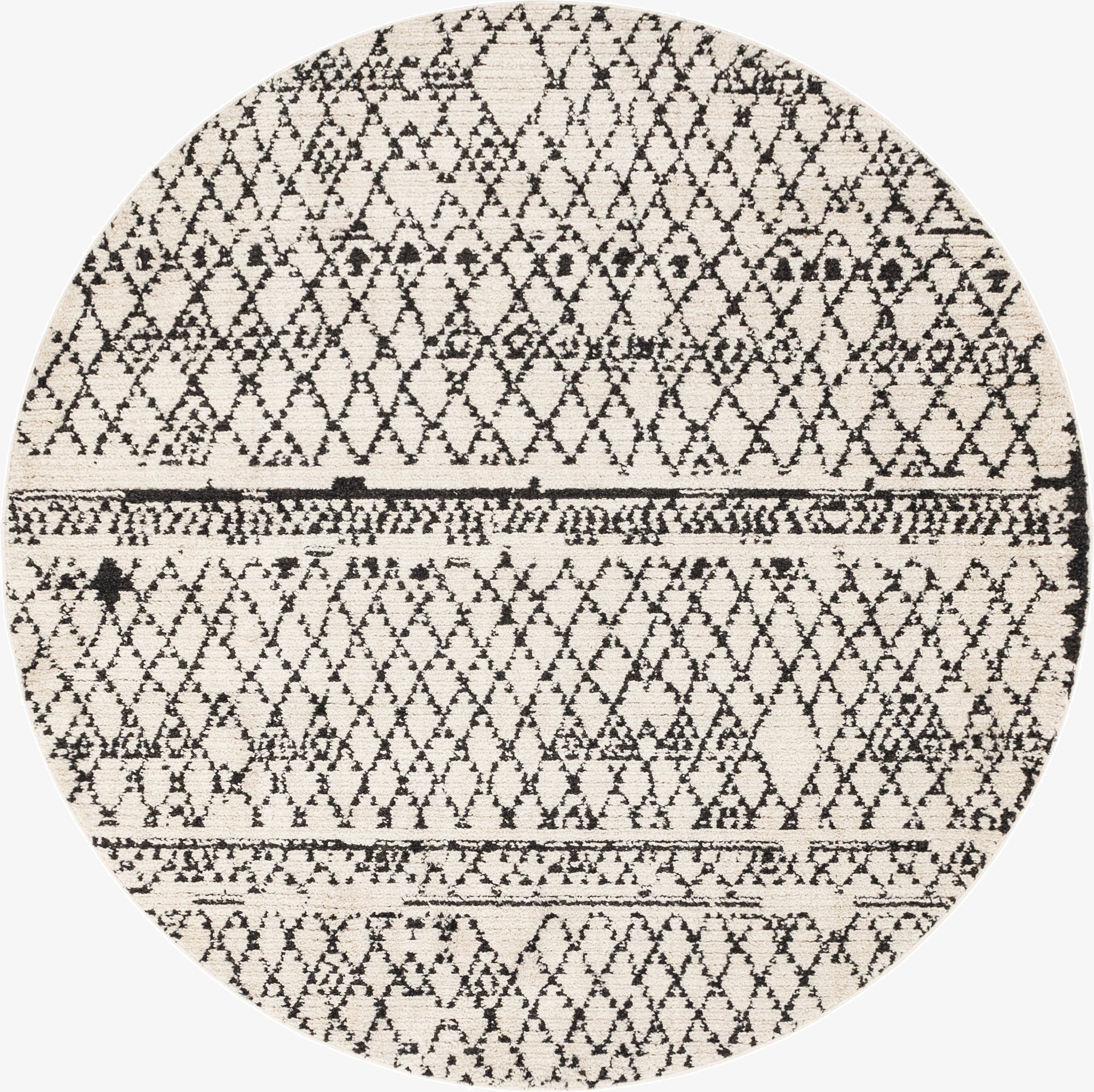  7' x 7' Morocco Round Rug