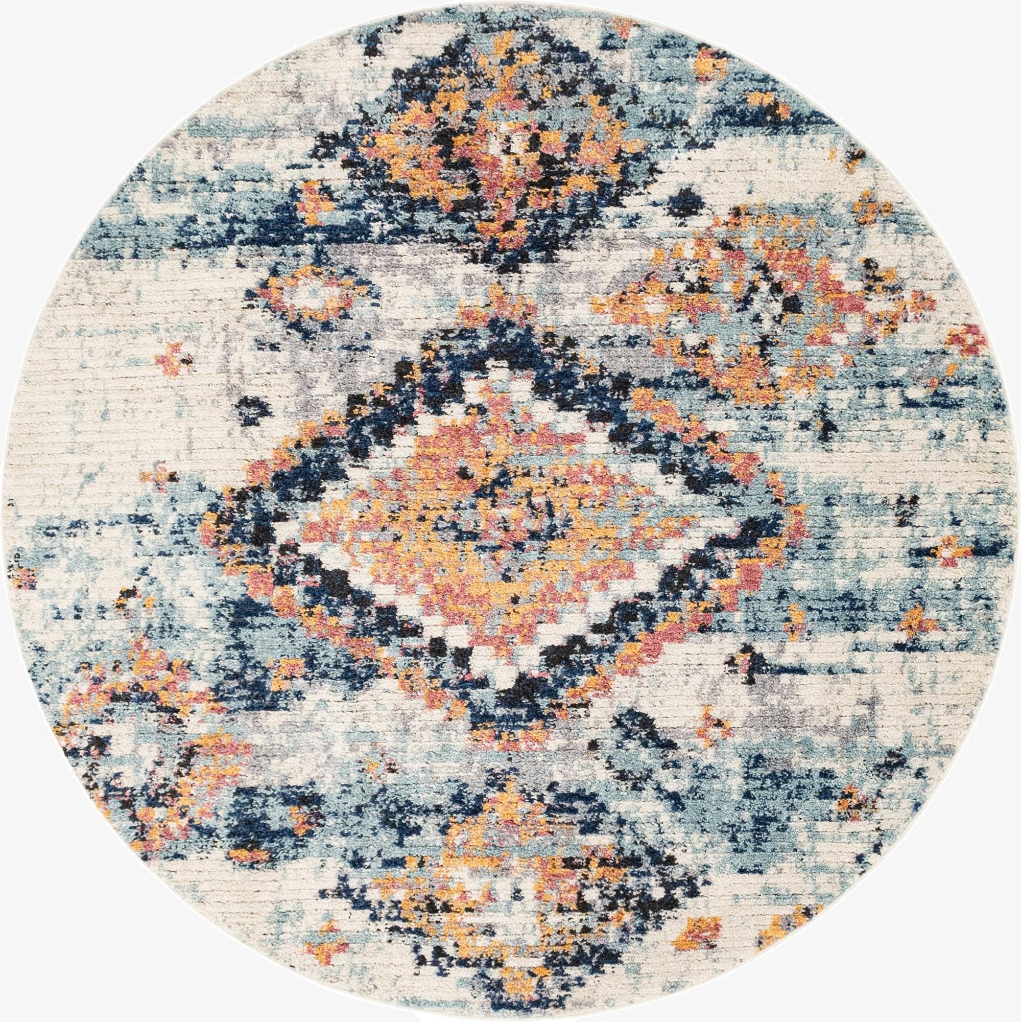  7' x 7' Morocco Round Rug