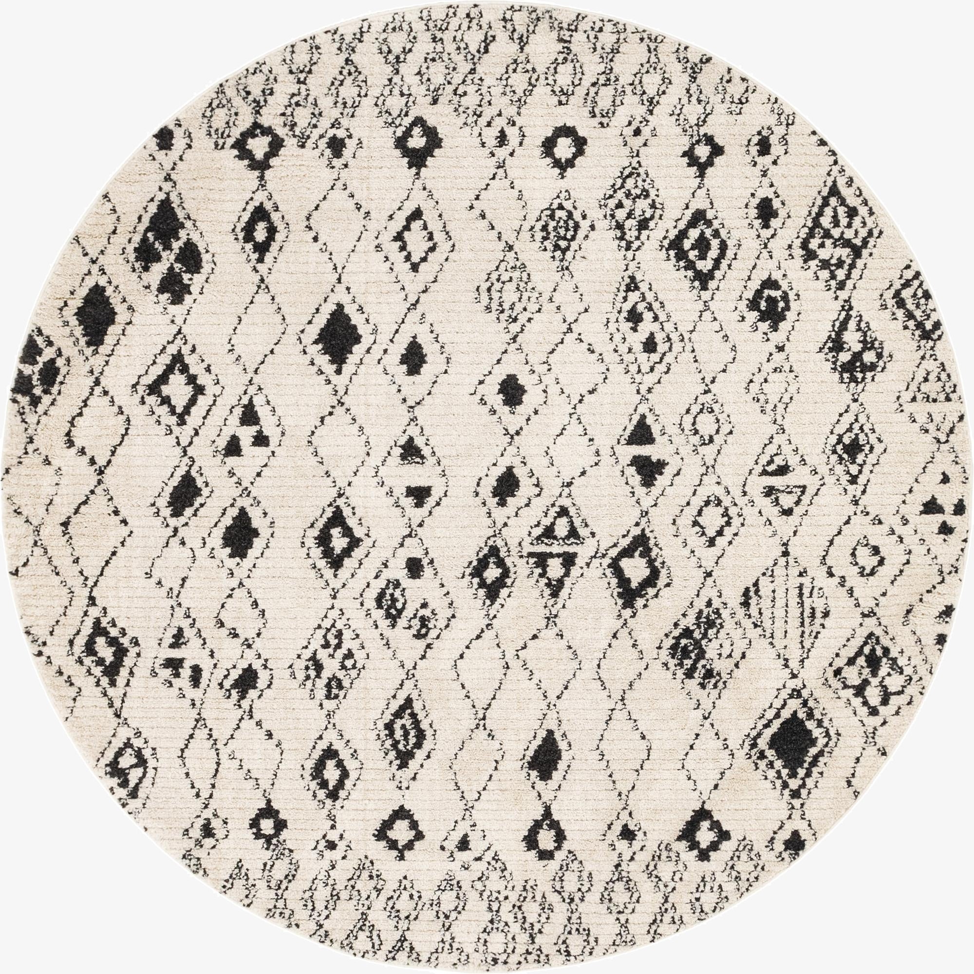  7' x 7' Morocco Round Rug