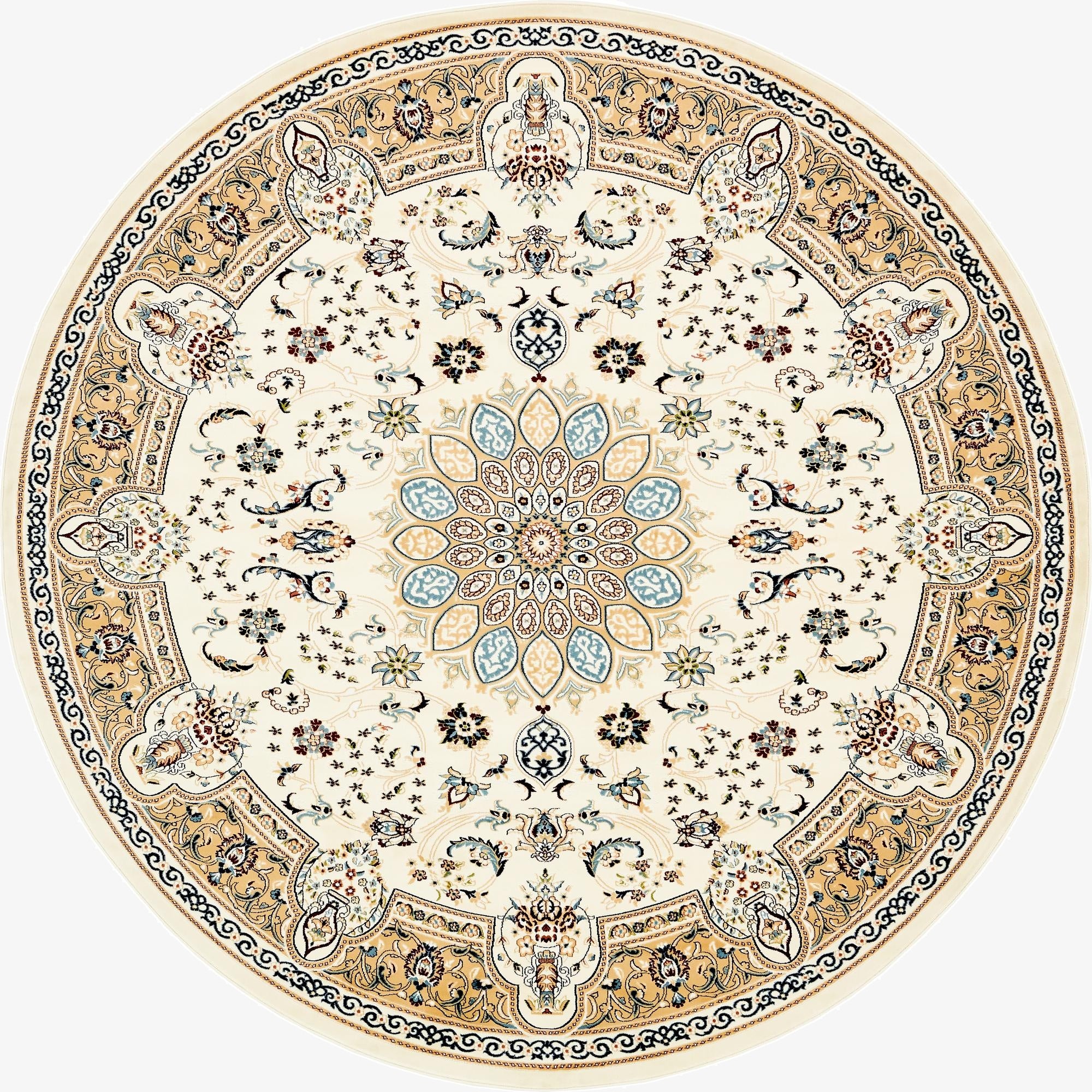  10' x 10' Nain Design Round Rug