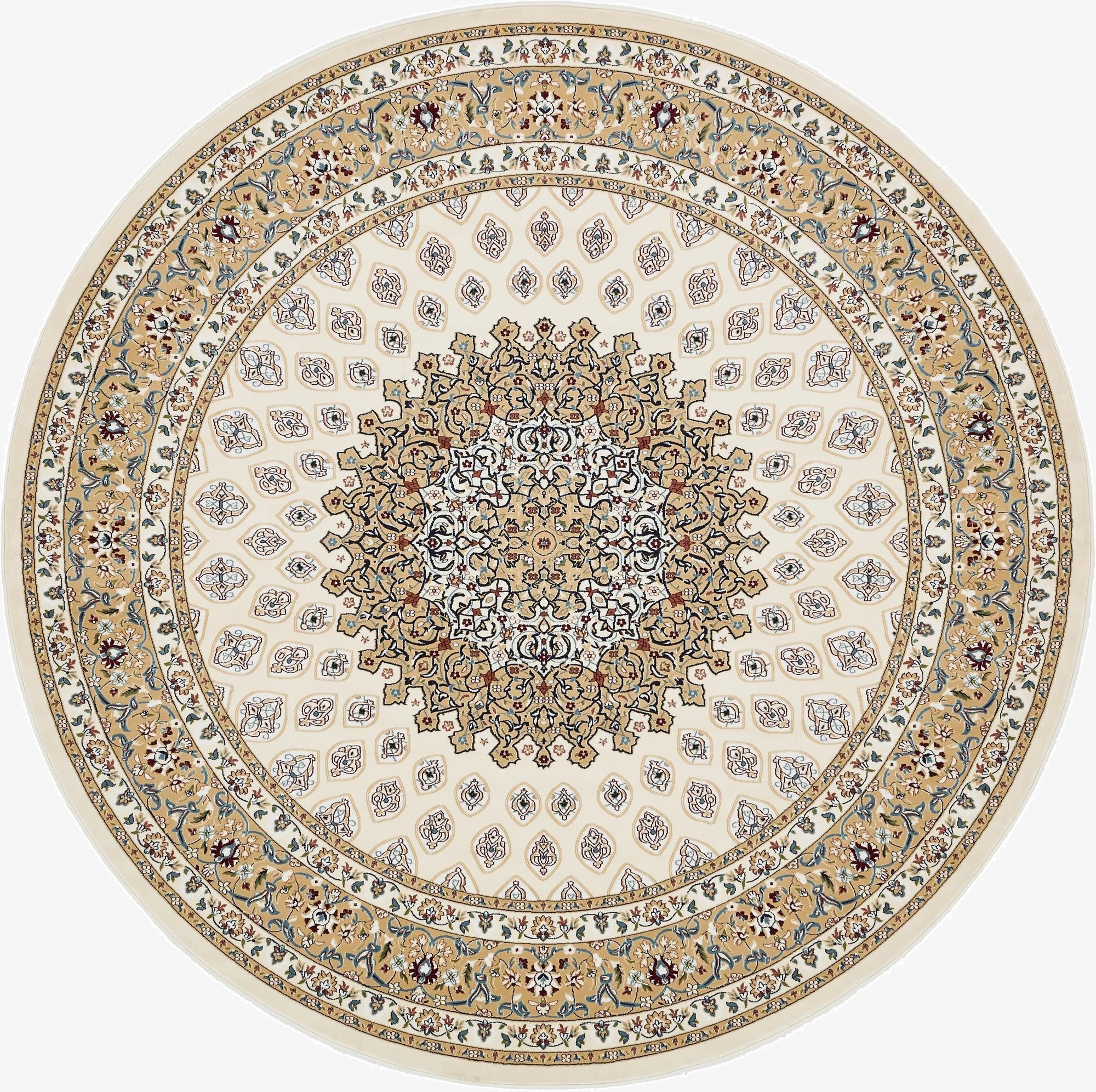  10' x 10' Nain Design Round Rug