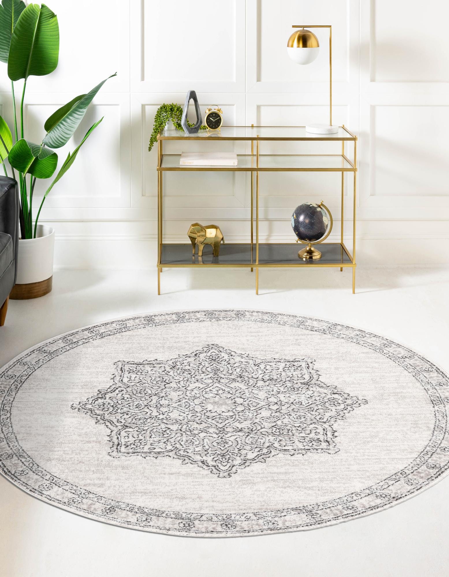 Ivory 12' x 12' Nyla Round Rug | Rugs.com