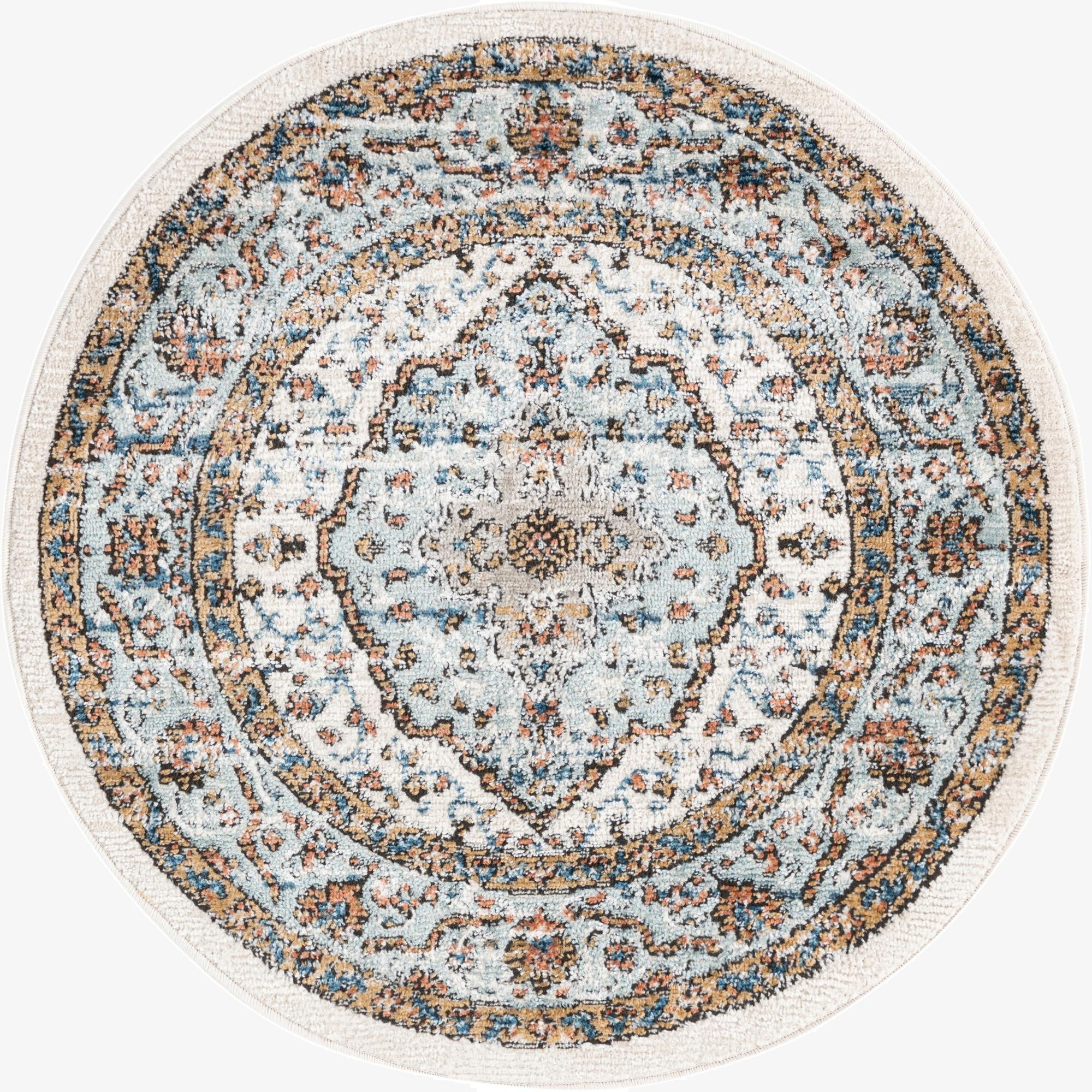  3' 3 x 3' 3 Nyla Round Rug