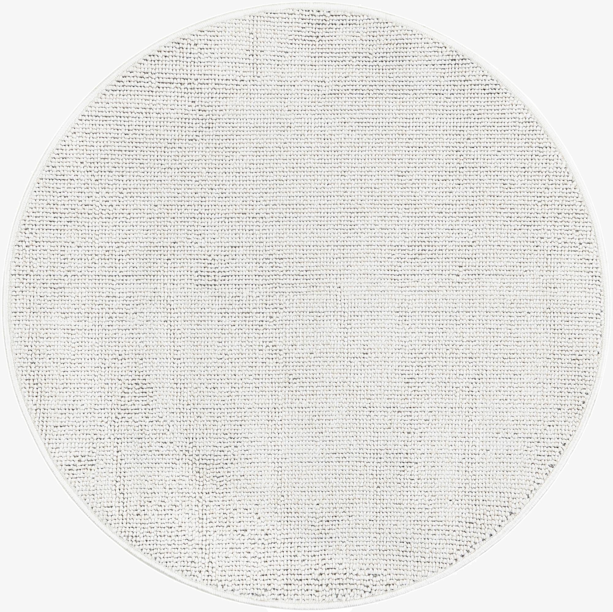  3' 1 x 3' 1  Washable Solid Indoor / Outdoor Round Rug