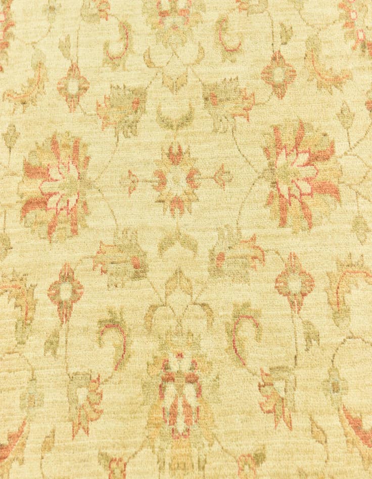 Detail image of  6' 7 x 6' 8  Hand Knotted Peshawar Ziegler Round Rug