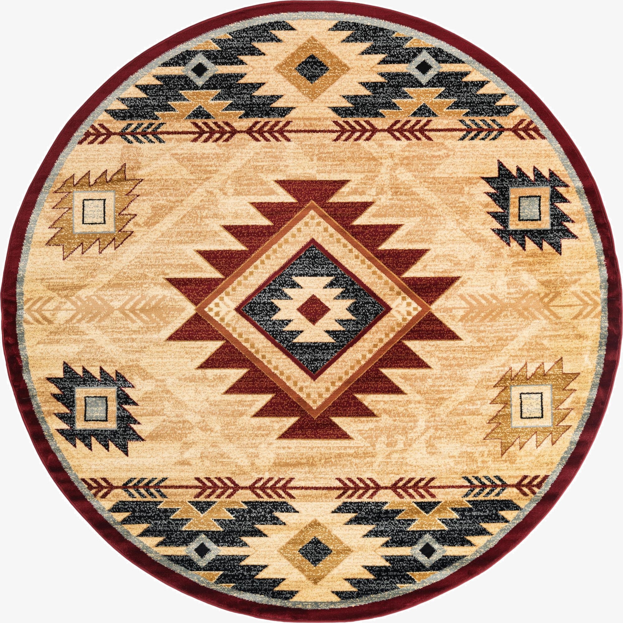  7' 10 x 7' 10 Pioneer Round Rug