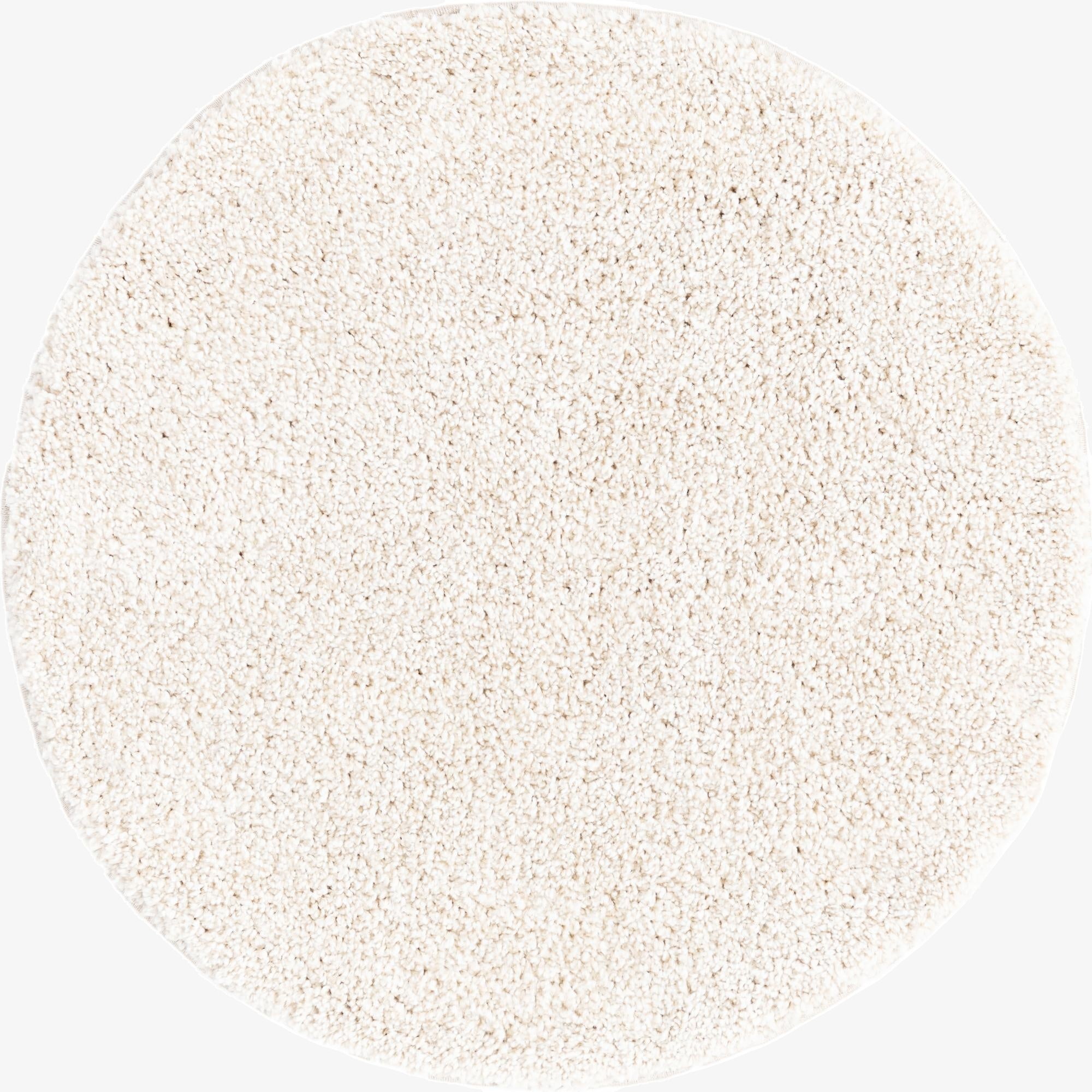  3' 3 x 3' 3 Solid Frieze Round Rug