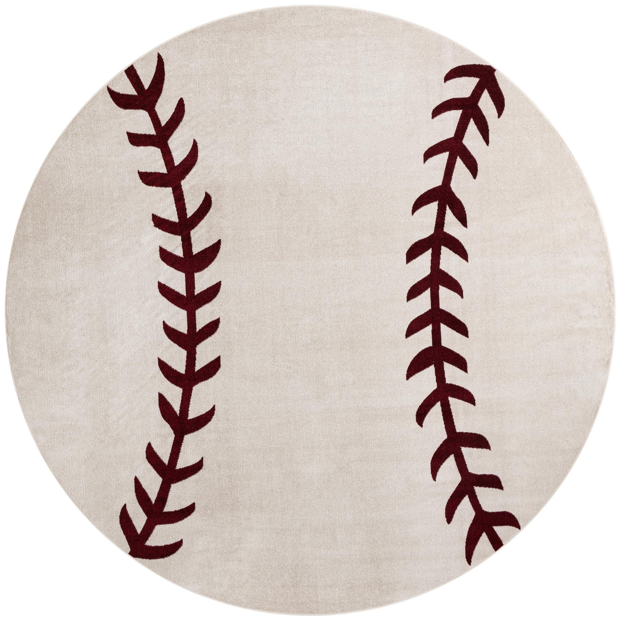  10' x 10' Sports Washable Round Rug