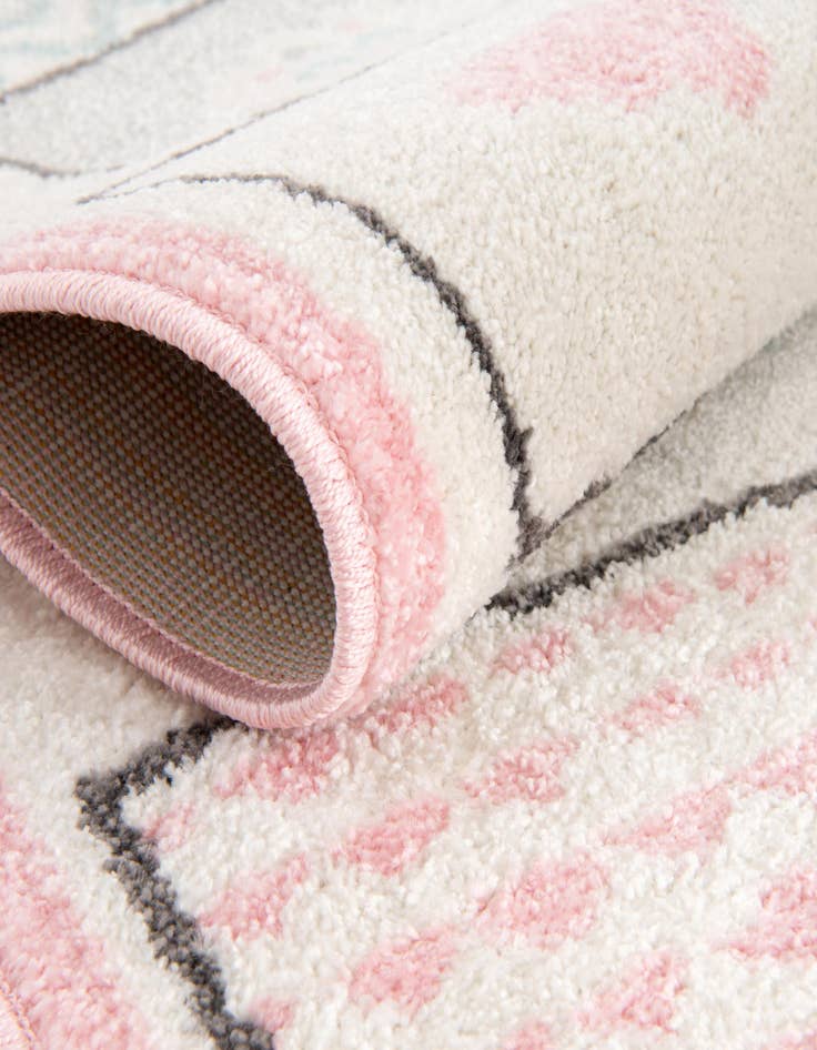 Detail image of  3' 3 x 3' 3 Hopscotch Whimsy Kids Round Rug