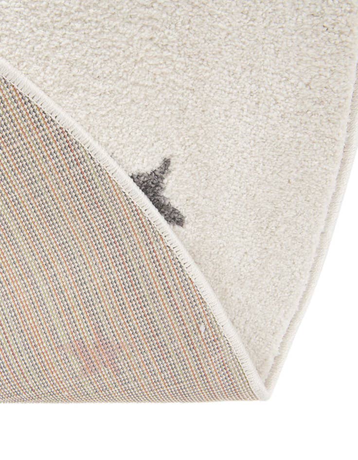 Detail image of  7' 10 x 7' 10 Star Whimsy Kids Round Rug