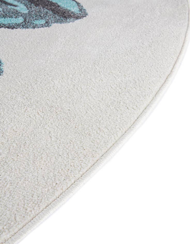 Detail image of  2' 2 x 2' 2 Rabbit Whimsy Kids Round Rug