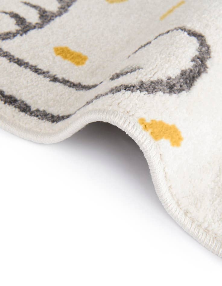 Detail image of  7' 10 x 7' 10 Dinosaur Whimsy Kids Round Rug