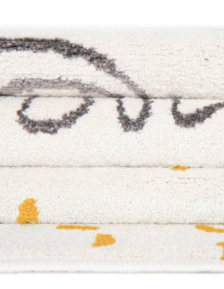 Detail image of  7' 10 x 7' 10 Dinosaur Whimsy Kids Round Rug