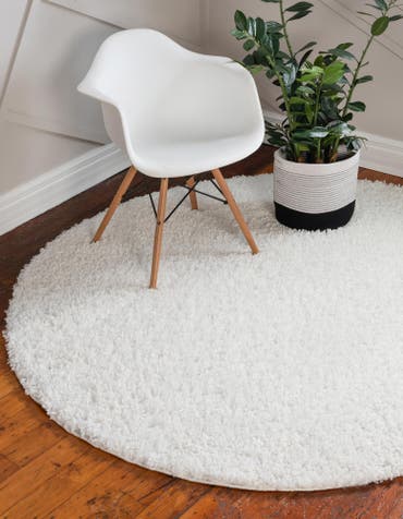  4' x 4' Zermatt Shag Round Rug