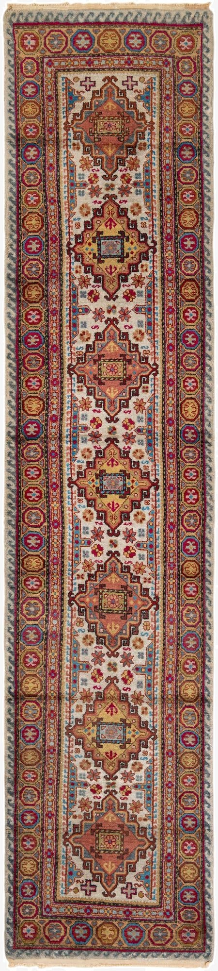  2' 4 x 10' 11  Hand Knotted Anatolian Wool Runner Rug