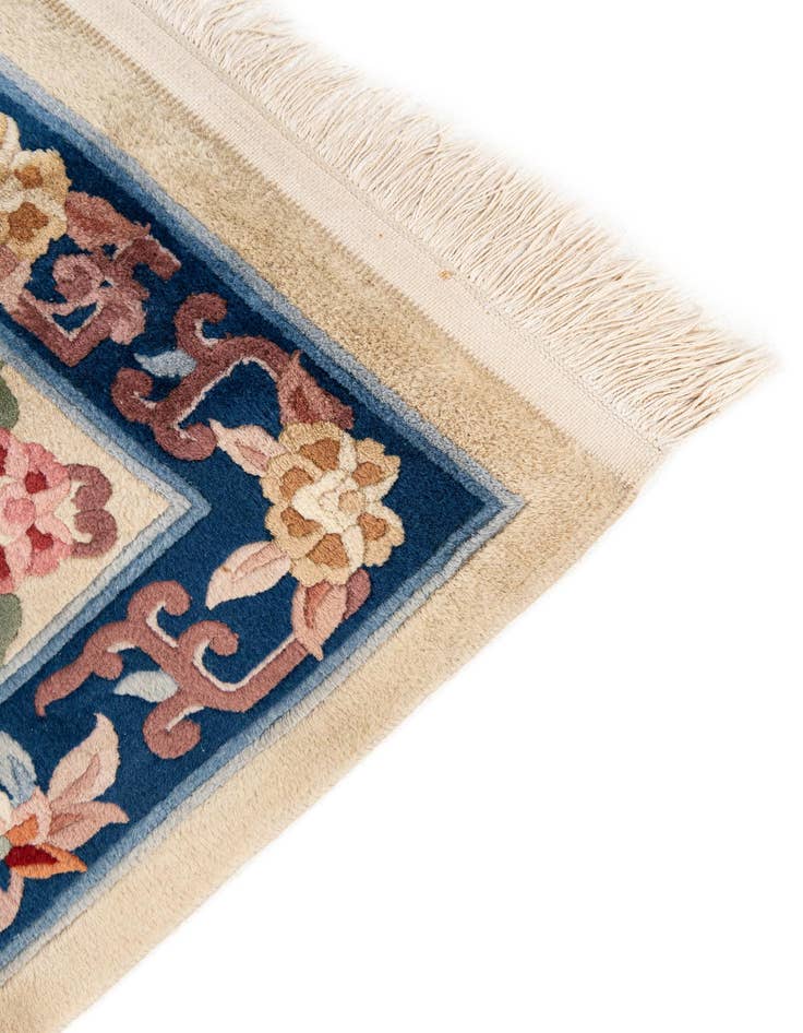 Detail image of  2' 4 x 9' 7  Hand Woven Antique Finish Wool Runner Rug