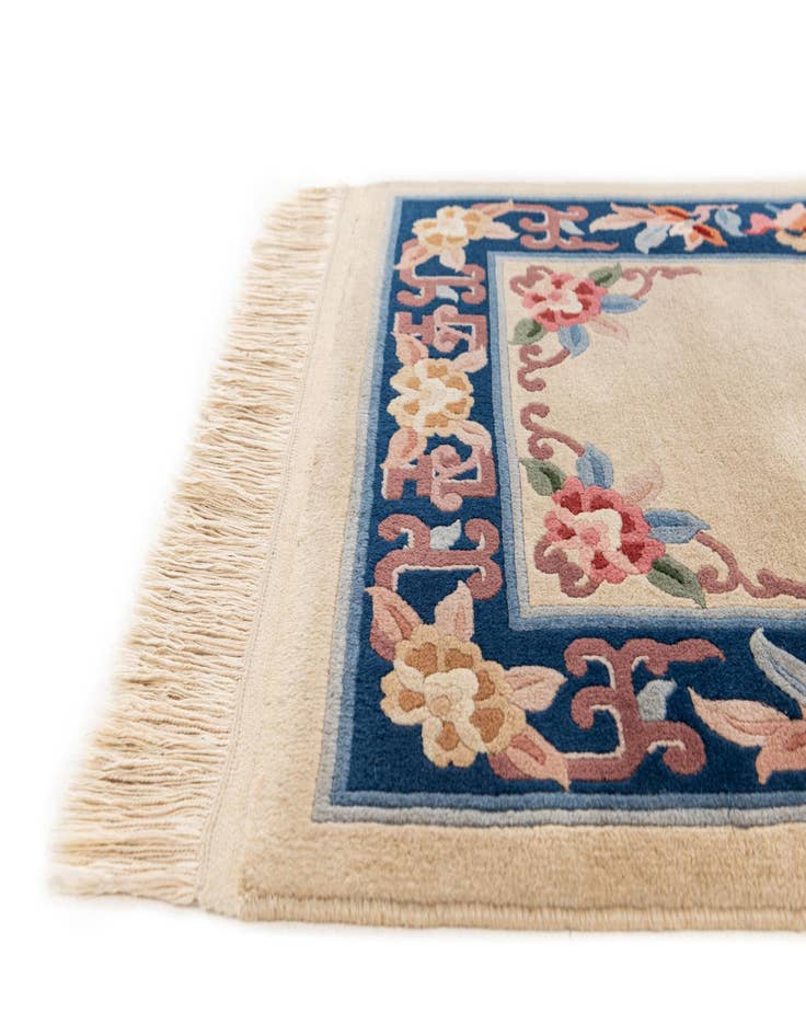 Detail image of  2' 4 x 9' 7  Hand Woven Antique Finish Wool Runner Rug