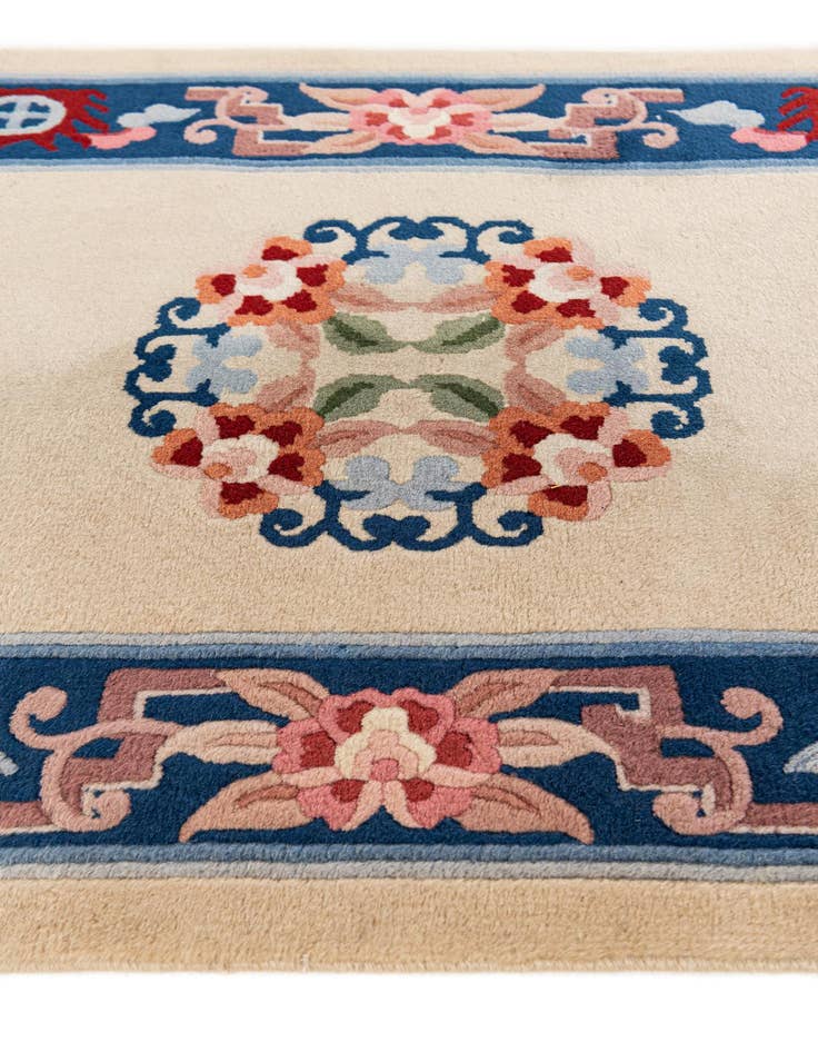 Detail image of  2' 4 x 9' 7  Hand Woven Antique Finish Wool Runner Rug