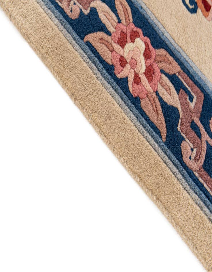 Detail image of  2' 4 x 9' 7  Hand Woven Antique Finish Wool Runner Rug