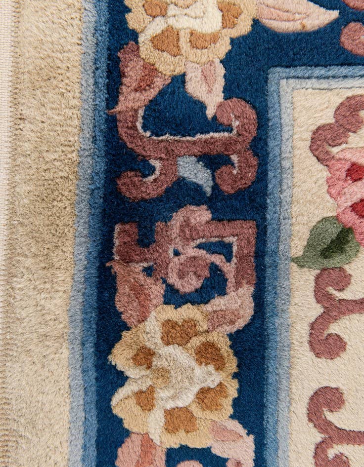 Detail image of  2' 4 x 9' 7  Hand Woven Antique Finish Wool Runner Rug