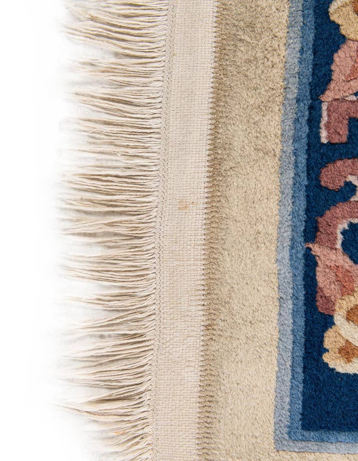 Detail image of  2' 4 x 9' 7  Hand Woven Antique Finish Wool Runner Rug