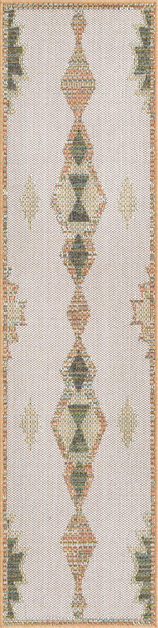  2' x 7' 10  Washable Baja Indoor / Outdoor Runner Rug