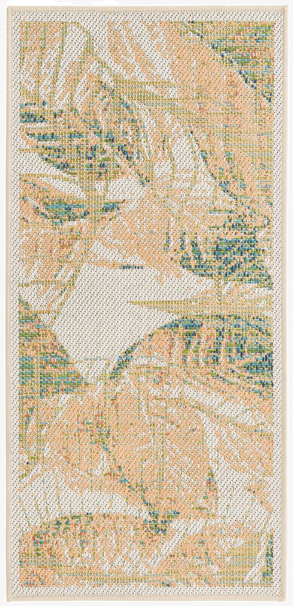  2' x 4'  Washable Baja Indoor / Outdoor Runner Rug