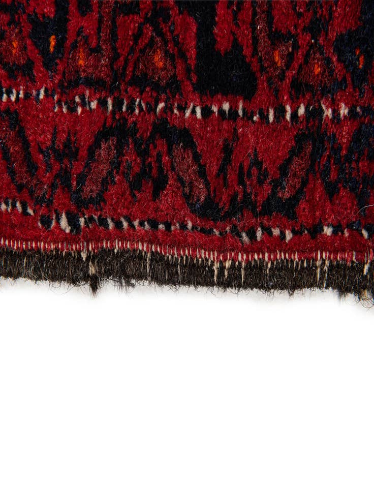 Detail image of  2' 1 x 4'  Hand Knotted Balouch Persian Wool Runner Rug