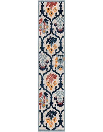 2' x 10' Washable Belize Indoor / Outdoor Runner Rug